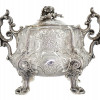 ANTIQUE FRENCH SILVER LIDDED SUGAR BOWL BY ODIOT PIC-1