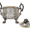 ANTIQUE FRENCH SILVER LIDDED SUGAR BOWL BY ODIOT PIC-3