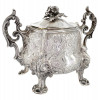 ANTIQUE FRENCH SILVER LIDDED SUGAR BOWL BY ODIOT PIC-0