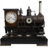 ANTIQUE FRENCH 19TH C LOCOMOTIVE INDUSTRIAL CLOCK PIC-1