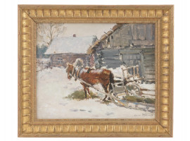 SERGEI GERASIMOV RUSSIAN SOVIET OIL PAINTING