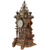 ANTIQUE 19TH C. WALNUT AND BRASS LENZKIRCH CLOCK PIC-1