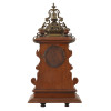 ANTIQUE 19TH C. WALNUT AND BRASS LENZKIRCH CLOCK PIC-5