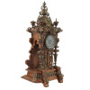 ANTIQUE 19TH C. WALNUT AND BRASS LENZKIRCH CLOCK PIC-2