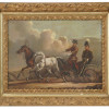 RUSSIAN OIL PAINTING BY ADOLF CHARLEMAGNE, 1864 PIC-0