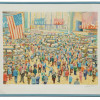 COLOR LITHOGRAPH NEW YORK STOCK EXCHANGE SIGNED PIC-0