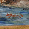 IMPRESSIONIST SEASCAPE OIL PAINTING SIGNED MORRIS PIC-3