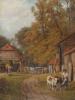 ANTIQUE BRITISH OIL PAINTING BY JOHN HENRY DEARLE PIC-1