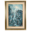 CONTEMPORARY ABSTRACT CITYSCAPE PAINTING SIGNED PIC-0