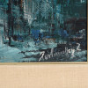 CONTEMPORARY ABSTRACT CITYSCAPE PAINTING SIGNED PIC-4