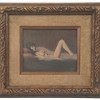 AMERICAN MID CENTURY PAINTING FEMALE NUDE SIGNED PIC-0