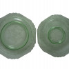 ANTIQUE DEPRESSION ERA GREEN GLASS WARES PIC-10