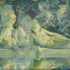 MAXFIELD PARRISH GARDEN OF ALLACH PRINT, CA 1918 PIC-3