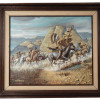 WESTERN OIL PAINTING AFTER FRED MCCARTHY SIGNED PIC-0