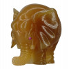 RUSSIAN HAND CARVED AGATE ELEPHANT FIGURINE PIC-1