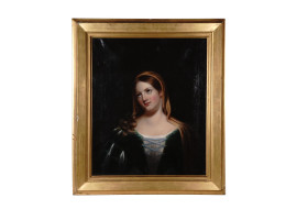 ATTR TO CEPHAS GIOVANNI THOMPSON LADY PORTRAIT