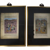 TWO ANTIQUE PERSIAN MINIATURE ILLUSTRATIONS PIC-0