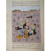 TWO ANTIQUE PERSIAN MINIATURE ILLUSTRATIONS PIC-1