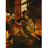 AFTER FRANCESCO BRUNERY SCENE OIL PAINTING SIGNED PIC-3