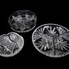 VINTAGE CRYSTAL CUT ETCHED GLASSWARE COLLECTION PIC-3