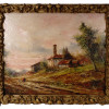 ITALIAN LANDSCAPE OIL PAINTING BY ATHOS BRIOSCHI PIC-0