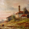 ITALIAN LANDSCAPE OIL PAINTING BY ATHOS BRIOSCHI PIC-1