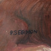 SPANISH RURAL OIL PAINTING BY PERE SEGIMON CISA PIC-5