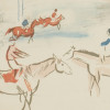 PAIR OF FRENCH LITHOGRAPH HORSES BY RAOUL DUFY PIC-5