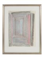 E. BURNETTE ABSTRACT LITHOGRAPH PRINT