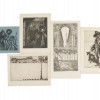 GROUP OF MID CENTURY ITALIAN ETCHINGS, R. RIGGLE PIC-0