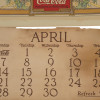 VINTAGE 1930 APRIL AMERICAN COCA COLA CALENDAR PIC-3