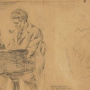 AMERICAN BARON PENCIL SKETCH BY PAT DAILY 1942 PIC-1