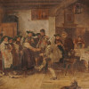 FRANZ DEFREGGER ARRIVAL ON DANCE FLOOR PAINTING PIC-1