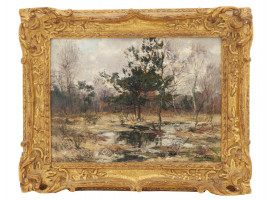 LOUIS LIEVEN THEOPHILE CLESSE FRENCH OIL PAINTING