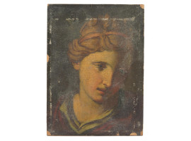 NEOCLASSIC ITALIAN SCHOOL PORTRAIT OIL PAINTING