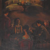 MID CENT PAINTING SKYCRAPER BAR SCENE SIGNED WEST PIC-3