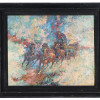 AMERICAN HORSES OIL PAINTING BY GERALD BOGARD PIC-0