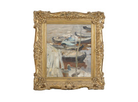 RUSSIAN OIL PAINTING SIGNED KONSTANTIN KOROVIN