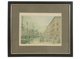 AMERICAN NEW YORK PRINT AFTER WILLIAM BENNETT