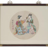 CHINESE PAINTING OF WOMEN PLAYING MUSIC SIGNED PIC-0