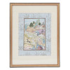 FRAMED PERSIAN MINIATURE PRINT OF HUNTING SCENE PIC-0