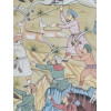 FRAMED PERSIAN MINIATURE PRINT OF HUNTING SCENE PIC-1