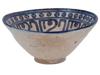 ANTIQUE PERSIAN CERAMIC BOWL WITH BLUE ORNAMENT PIC-1