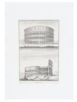 PAIR OF ITALIAN ARCHITECTURAL COLISEUM ENGRAVINGS