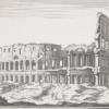 PAIR OF ITALIAN ARCHITECTURAL COLISEUM ENGRAVINGS PIC-1