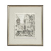 ORIGINAL GERMAN TOWN ETCHING BY HEINER KRASSER PIC-0