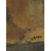 EARLY 20TH C MODERNIST OIL PAINTING SIGNED SEAMAN PIC-4