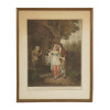 ANTIQUE COLORED ENGRAVING AFTER FRANCIS WHEATLEY PIC-0