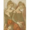 MOSES SOYER AMERICAN COLOR LITHOGRAPH OF DANCERS PIC-2