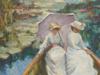 FRENCH SCHOOL IMPRESSIONIST STYLE OIL PAINTING PIC-1